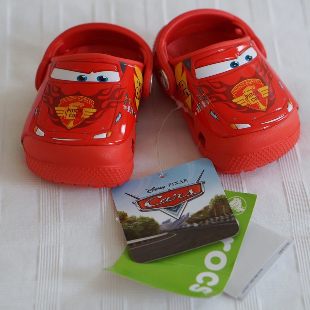 Crocs Disney Pixar Cars Slip On Shoes, Size C4